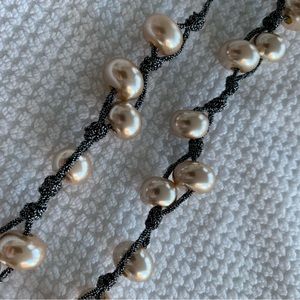 J CREW Knotted FAUX pearl Necklace